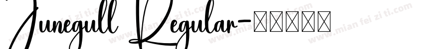 Junegull Regular字体转换